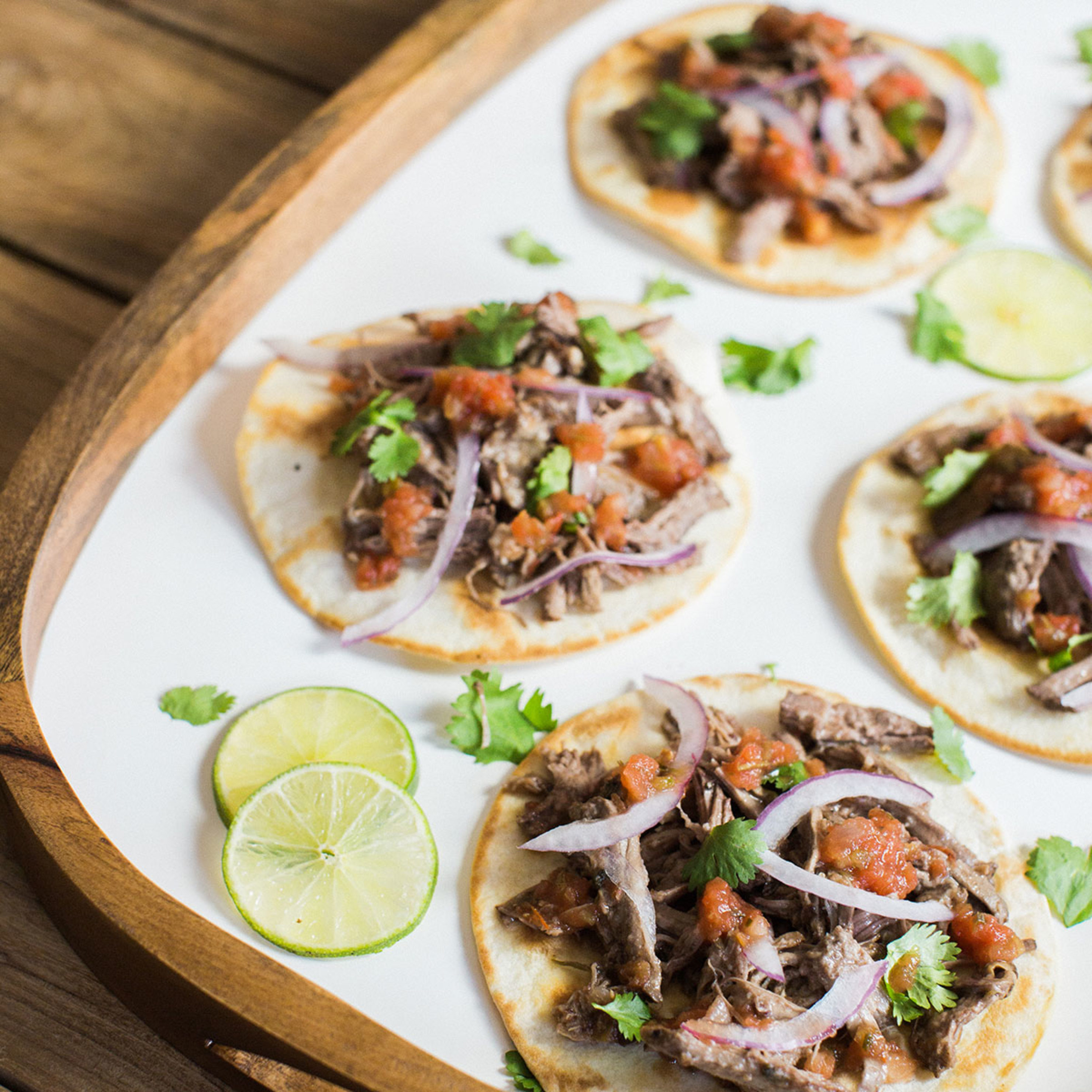 Slow Cooker Shredded Beef Tacos - Fresh Cravings